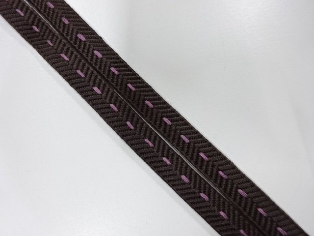  未使用品　正絹　帯留め用　手組三分紐